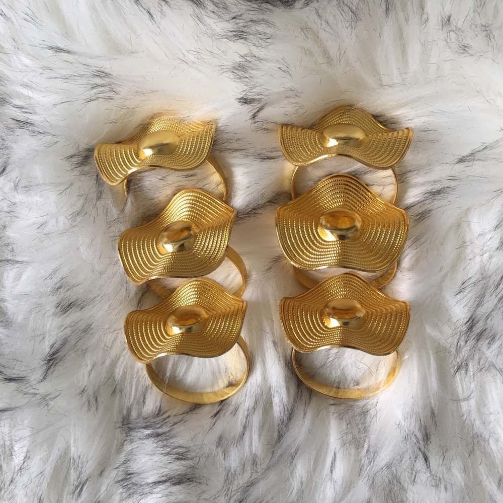 NIB 6 pcs Napkin Rings - Picture 4 of 7
